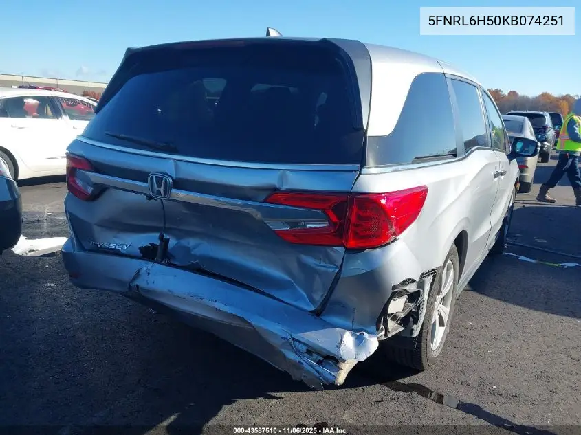 5FNRL6H50KB074251 2019 Honda Odyssey Ex