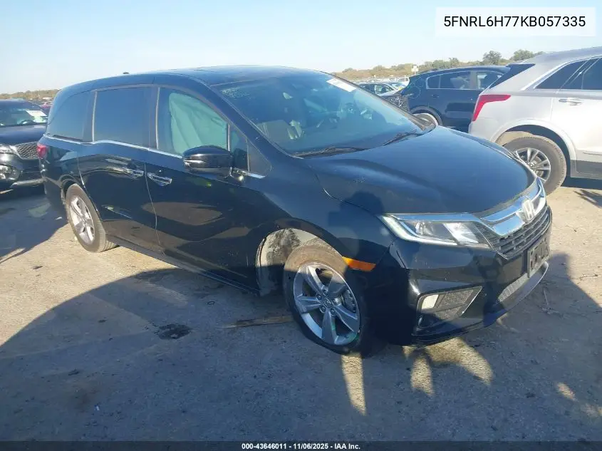 5FNRL6H77KB057335 2019 Honda Odyssey Ex-L
