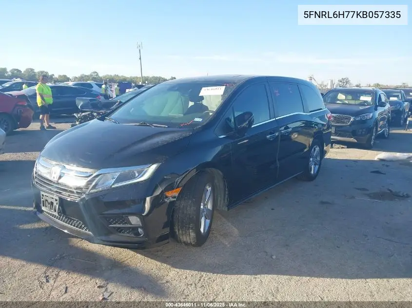 5FNRL6H77KB057335 2019 Honda Odyssey Ex-L