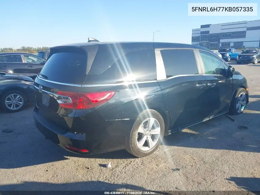 5FNRL6H77KB057335 2019 Honda Odyssey Ex-L
