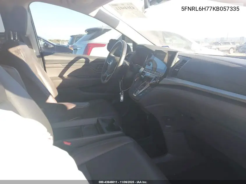 5FNRL6H77KB057335 2019 Honda Odyssey Ex-L