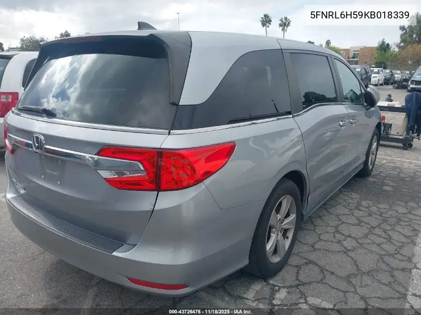 5FNRL6H59KB018339 2019 Honda Odyssey Ex