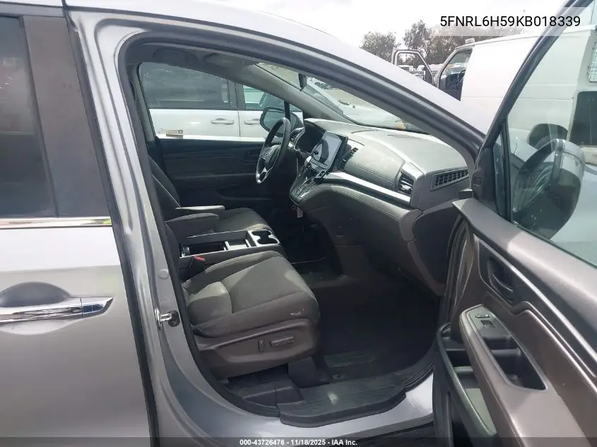 5FNRL6H59KB018339 2019 Honda Odyssey Ex