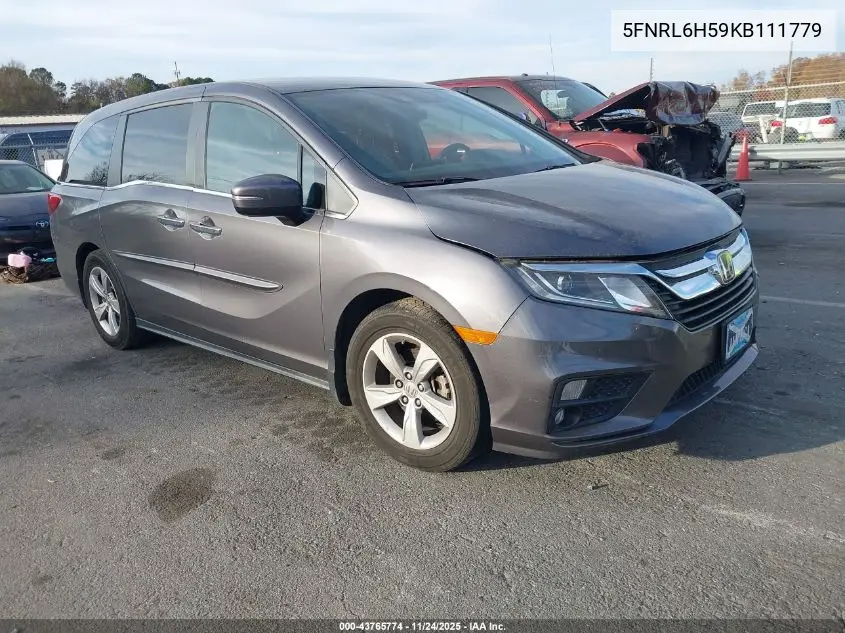 5FNRL6H59KB111779 2019 Honda Odyssey Ex