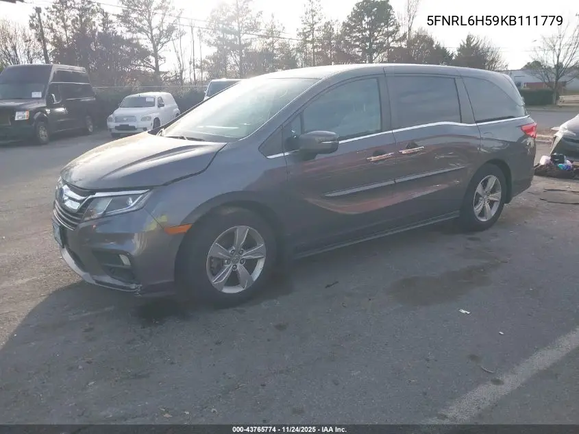 5FNRL6H59KB111779 2019 Honda Odyssey Ex
