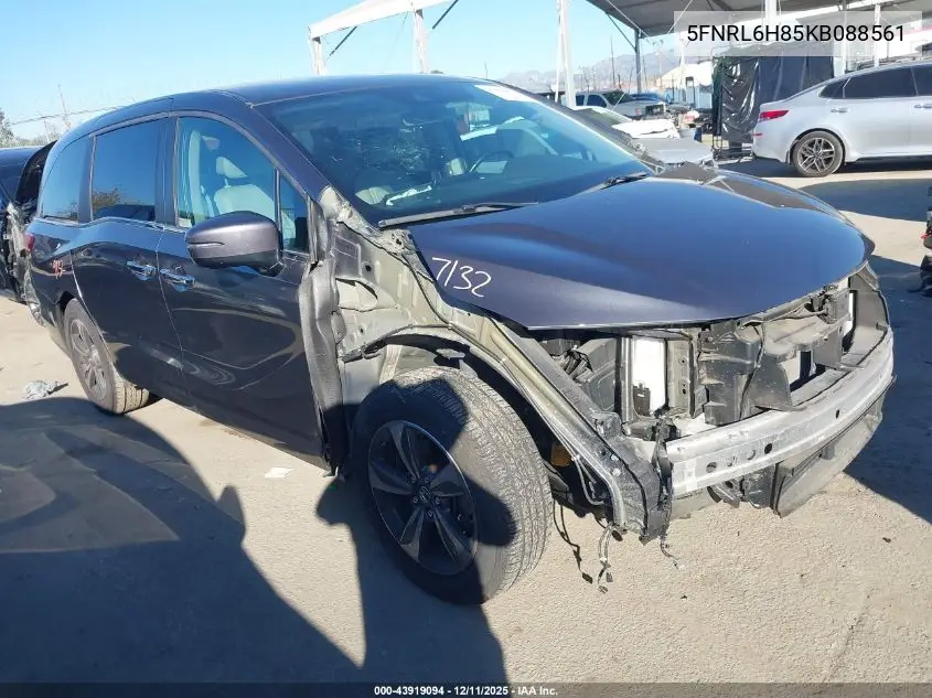 5FNRL6H85KB088561 2019 Honda Odyssey Touring
