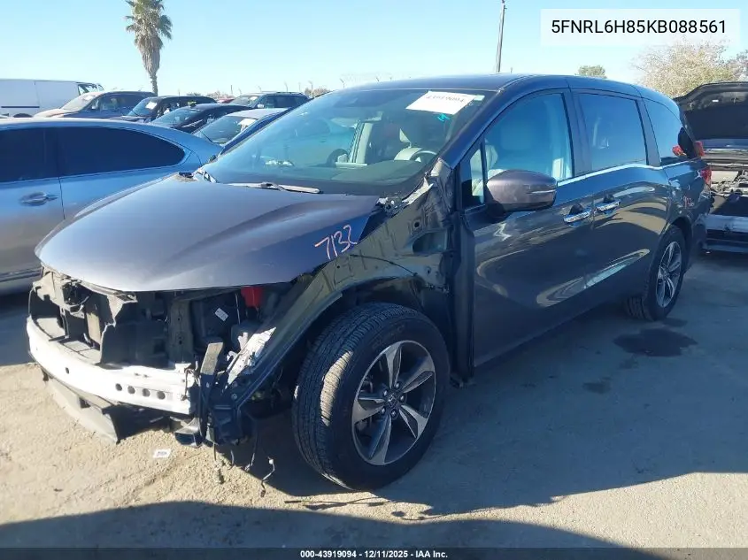 5FNRL6H85KB088561 2019 Honda Odyssey Touring