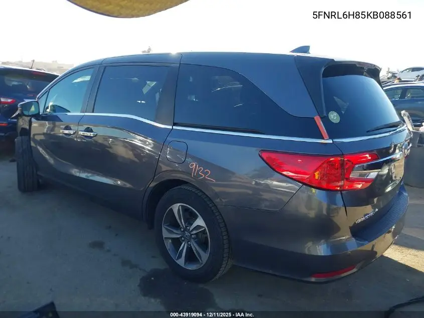 5FNRL6H85KB088561 2019 Honda Odyssey Touring