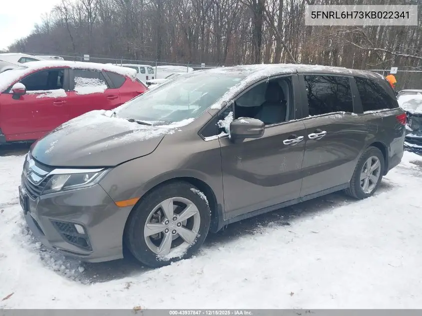 5FNRL6H73KB022341 2019 Honda Odyssey Ex-L