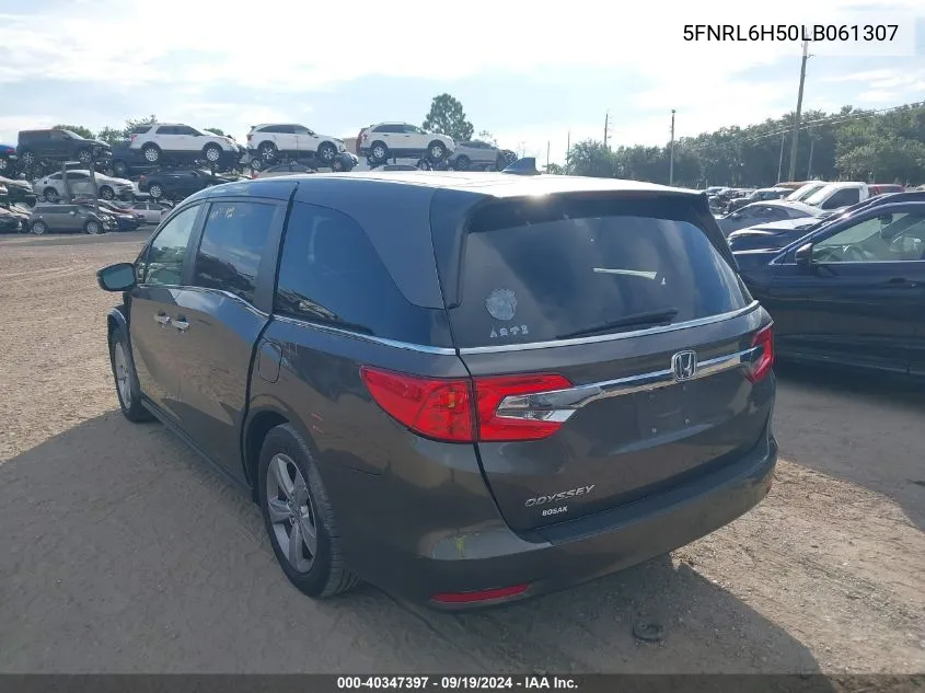 2020 Honda Odyssey Ex VIN: 5FNRL6H50LB061307 Lot: 40347397