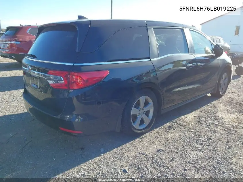 5FNRL6H76LB019225 2020 Honda Odyssey Ex-L/Ex-L W/Navi Res