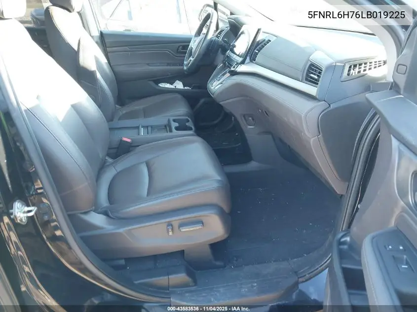 5FNRL6H76LB019225 2020 Honda Odyssey Ex-L/Ex-L W/Navi Res