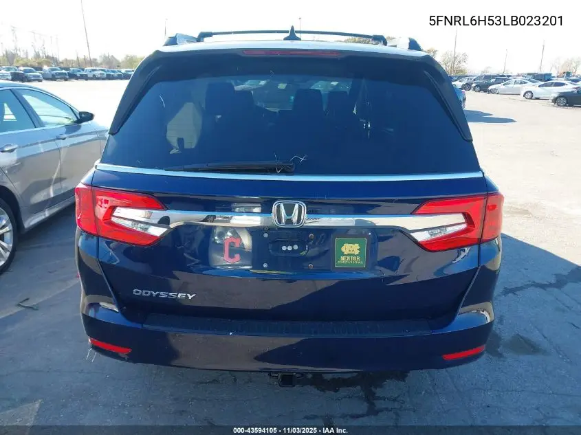 5FNRL6H53LB023201 2020 Honda Odyssey Ex