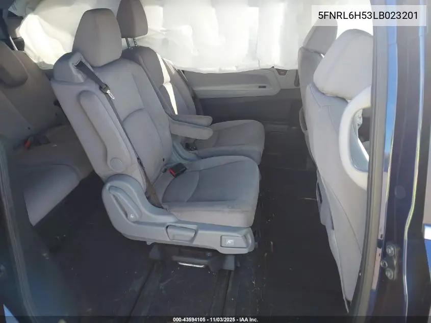 5FNRL6H53LB023201 2020 Honda Odyssey Ex