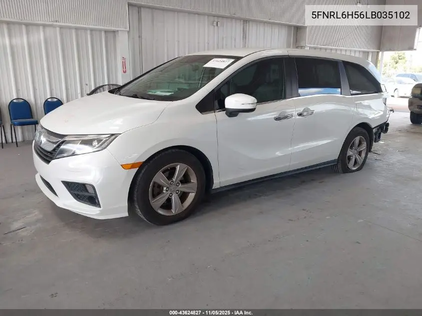5FNRL6H56LB035102 2020 Honda Odyssey Ex