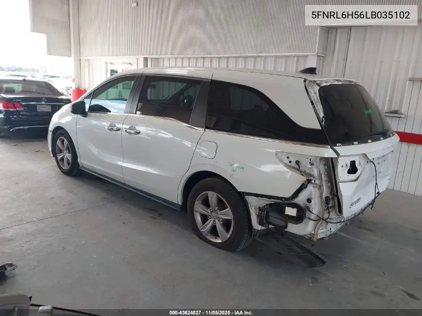 5FNRL6H56LB035102 2020 Honda Odyssey Ex