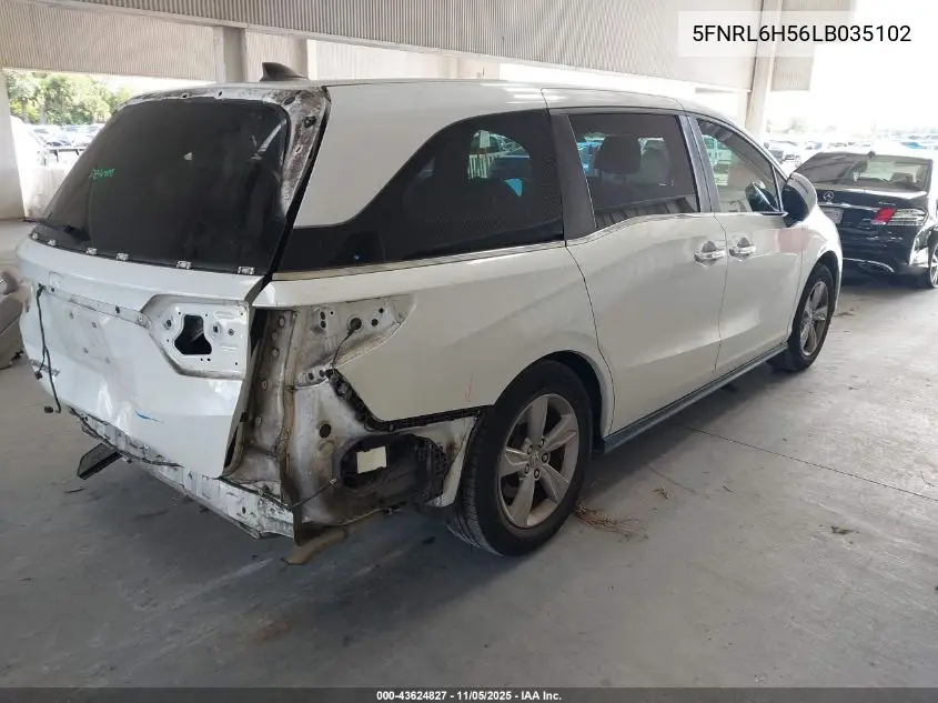 5FNRL6H56LB035102 2020 Honda Odyssey Ex