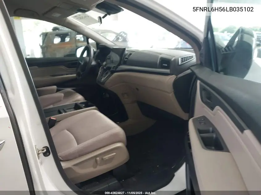 5FNRL6H56LB035102 2020 Honda Odyssey Ex