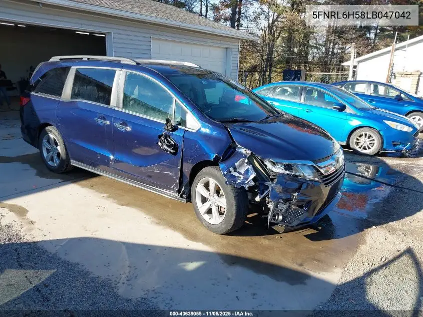 5FNRL6H58LB047042 2020 Honda Odyssey Ex