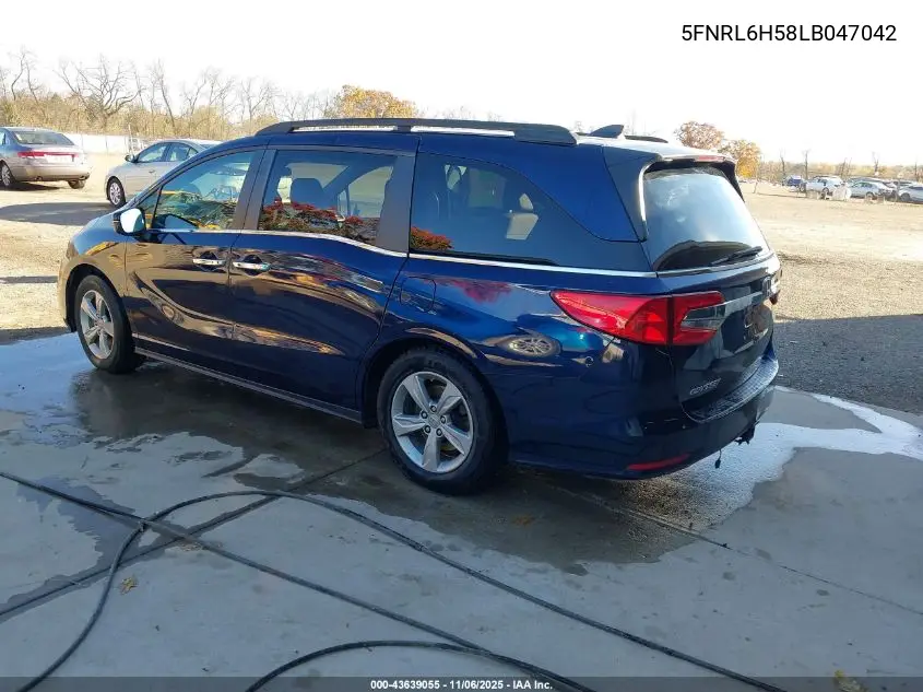 5FNRL6H58LB047042 2020 Honda Odyssey Ex