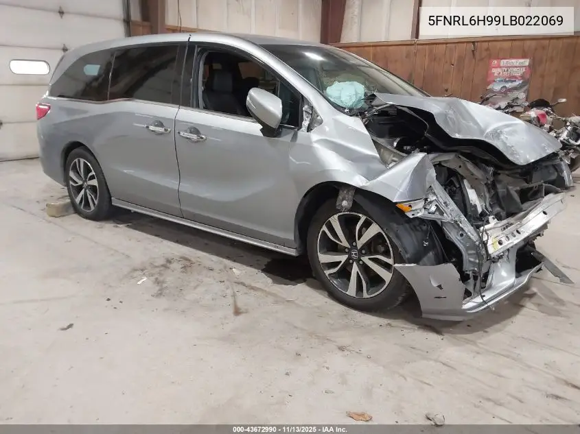 5FNRL6H99LB022069 2020 Honda Odyssey Elite