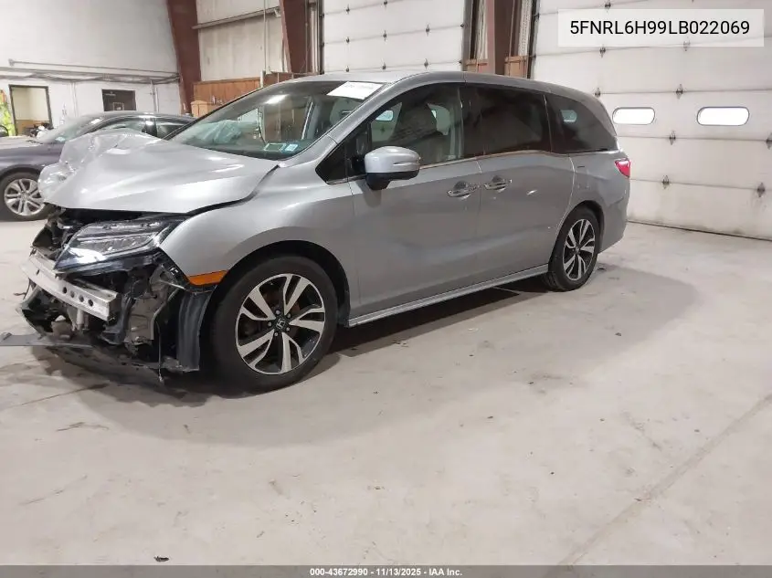 5FNRL6H99LB022069 2020 Honda Odyssey Elite