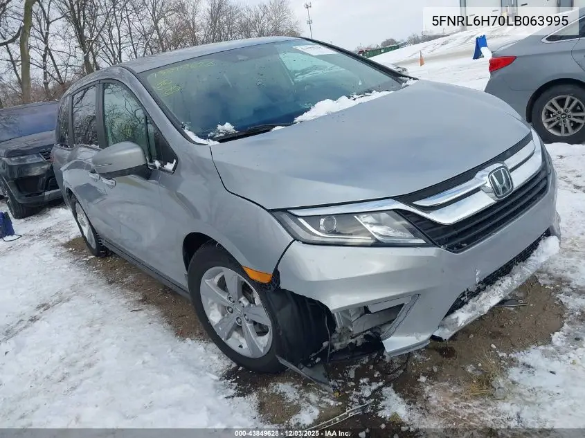 5FNRL6H70LB063995 2020 Honda Odyssey Ex-L/Ex-L W/Navi Res