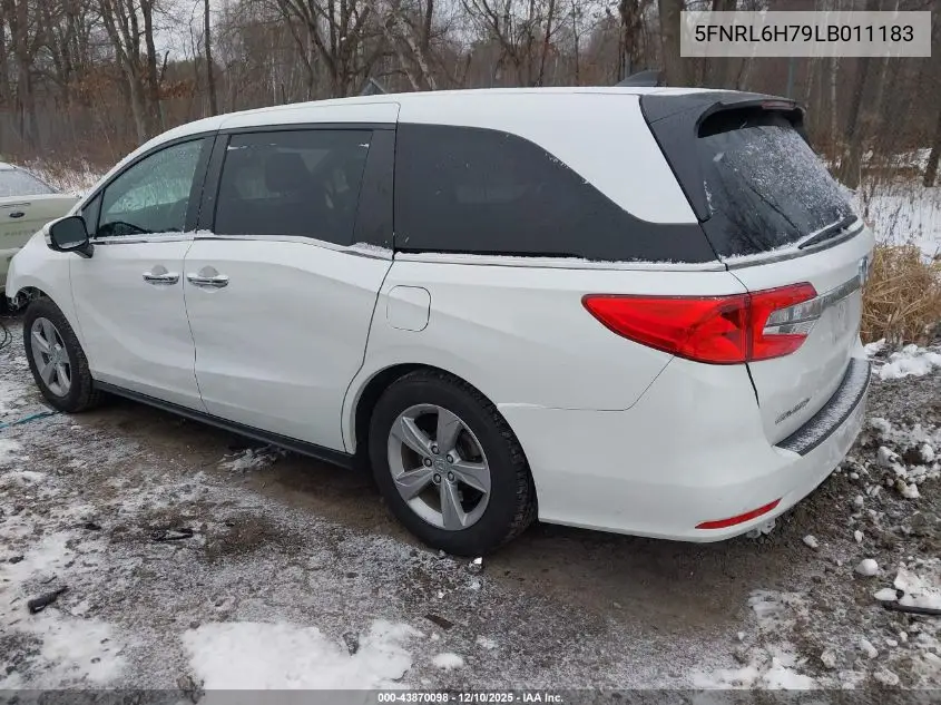 5FNRL6H79LB011183 2020 Honda Odyssey Ex-L/Ex-L W/Navi Res