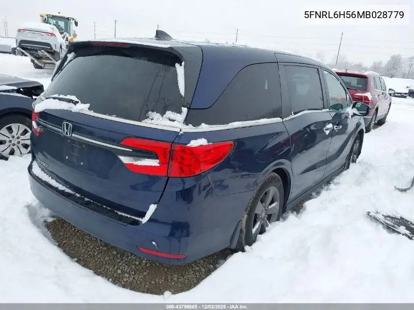 5FNRL6H56MB028779 2021 Honda Odyssey Ex