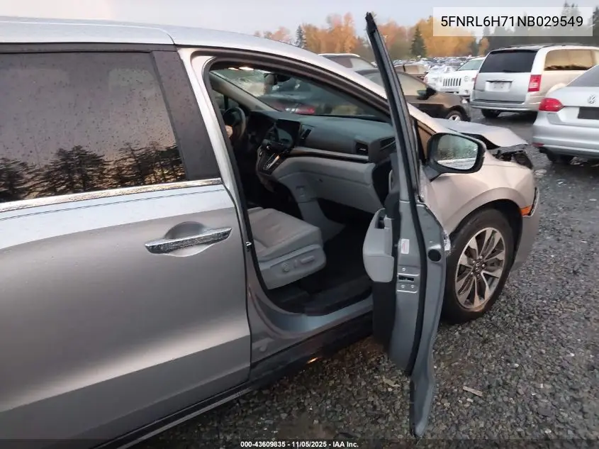 5FNRL6H71NB029549 2022 Honda Odyssey Ex-L