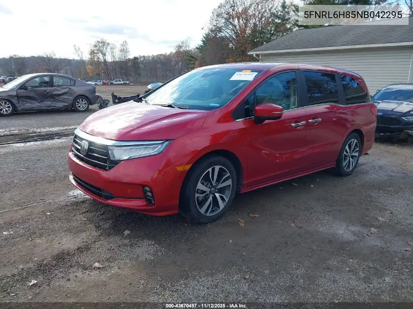 5FNRL6H85NB042295 2022 Honda Odyssey Touring
