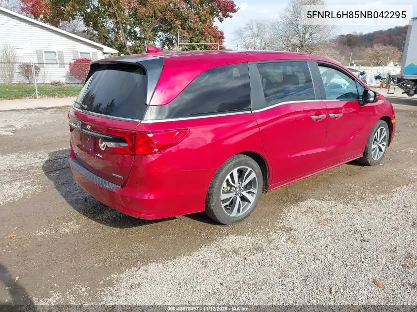 5FNRL6H85NB042295 2022 Honda Odyssey Touring