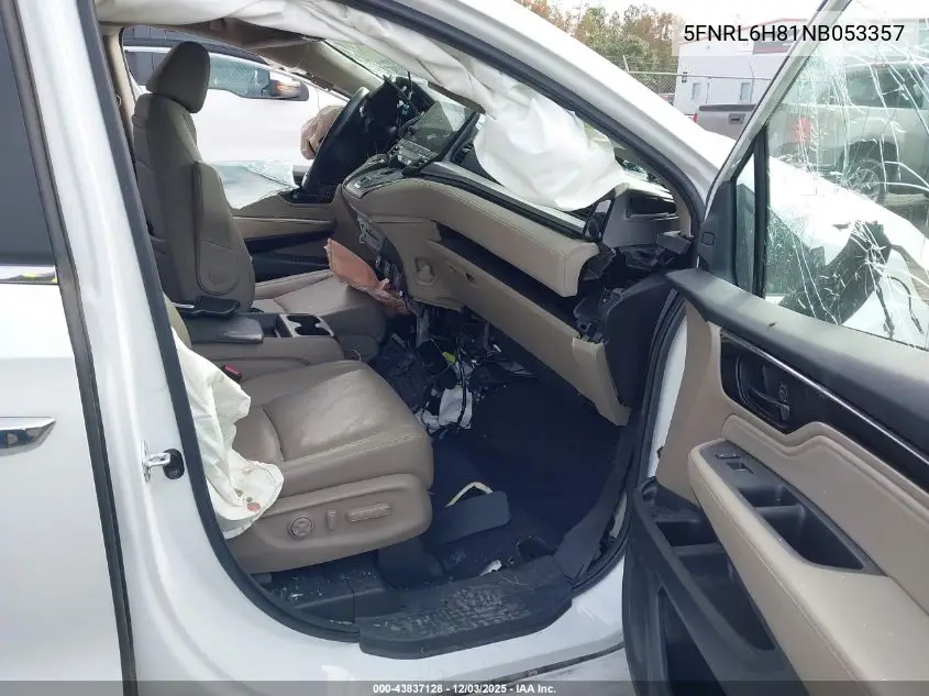 5FNRL6H81NB053357 2022 Honda Odyssey Touring