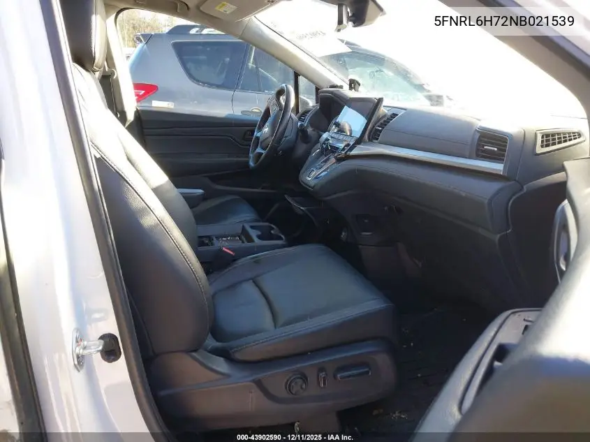 5FNRL6H72NB021539 2022 Honda Odyssey Ex-L