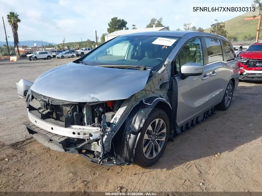 5FNRL6H7XNB030313 2022 Honda Odyssey Ex-L