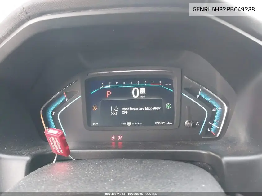 5FNRL6H82PB049238 2023 Honda Odyssey Touring