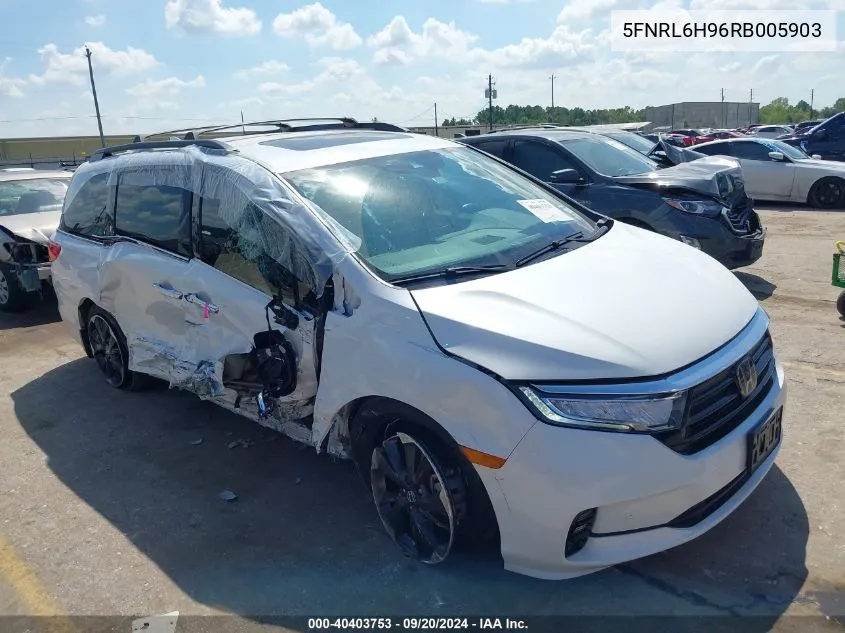 2024 Honda Odyssey Elite VIN: 5FNRL6H96RB005903 Lot: 40403753