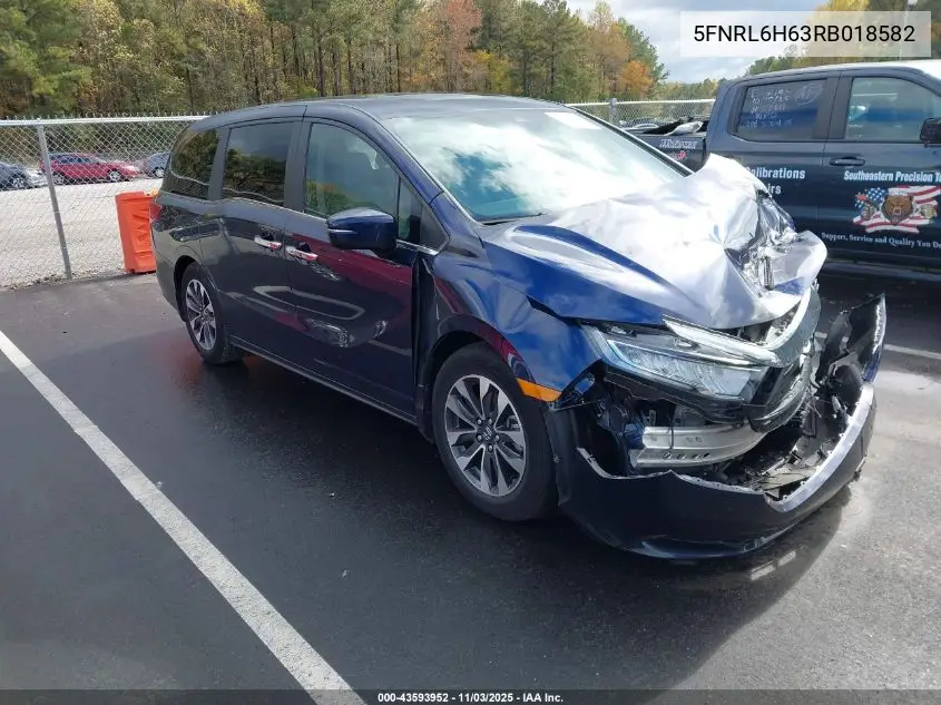 5FNRL6H63RB018582 2024 Honda Odyssey Ex-L