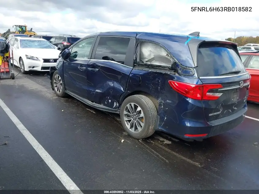 5FNRL6H63RB018582 2024 Honda Odyssey Ex-L