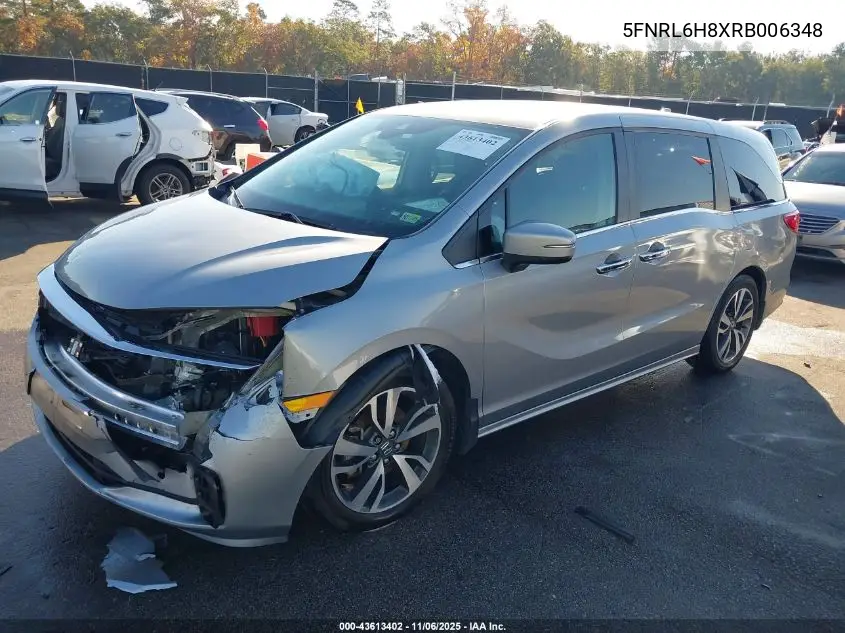5FNRL6H8XRB006348 2024 Honda Odyssey Touring