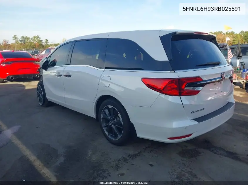 5FNRL6H93RB025591 2024 Honda Odyssey Elite