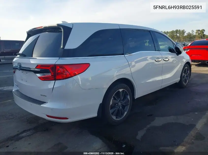 5FNRL6H93RB025591 2024 Honda Odyssey Elite