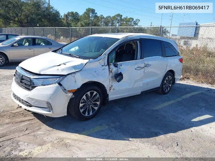 5FNRL6H61RB069417 2024 Honda Odyssey Ex-L