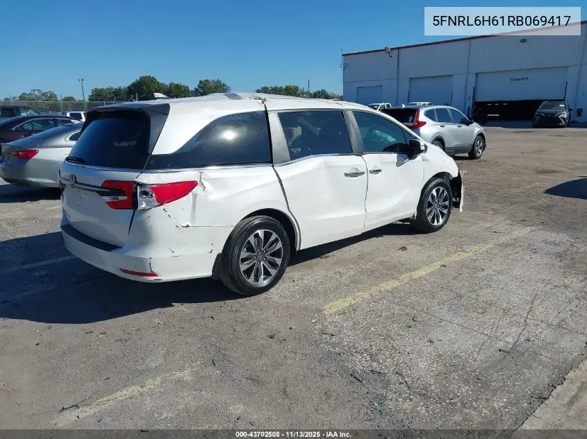 5FNRL6H61RB069417 2024 Honda Odyssey Ex-L