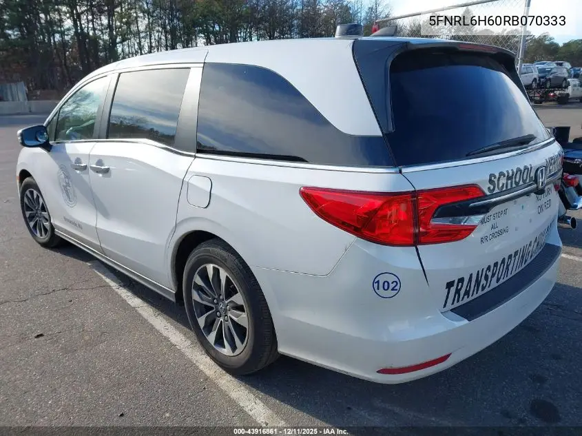 5FNRL6H60RB070333 2024 Honda Odyssey Ex-L