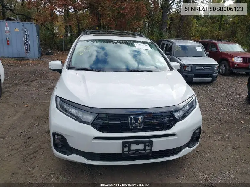 5FNRL6H80SB006123 2025 Honda Odyssey Touring