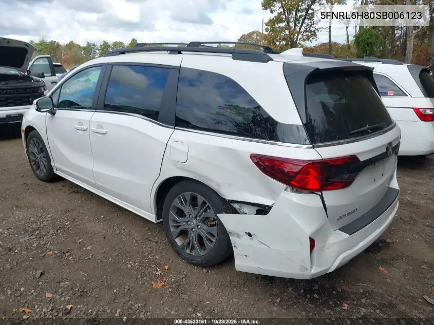 5FNRL6H80SB006123 2025 Honda Odyssey Touring
