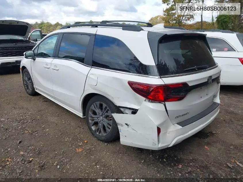 5FNRL6H80SB006123 2025 Honda Odyssey Touring
