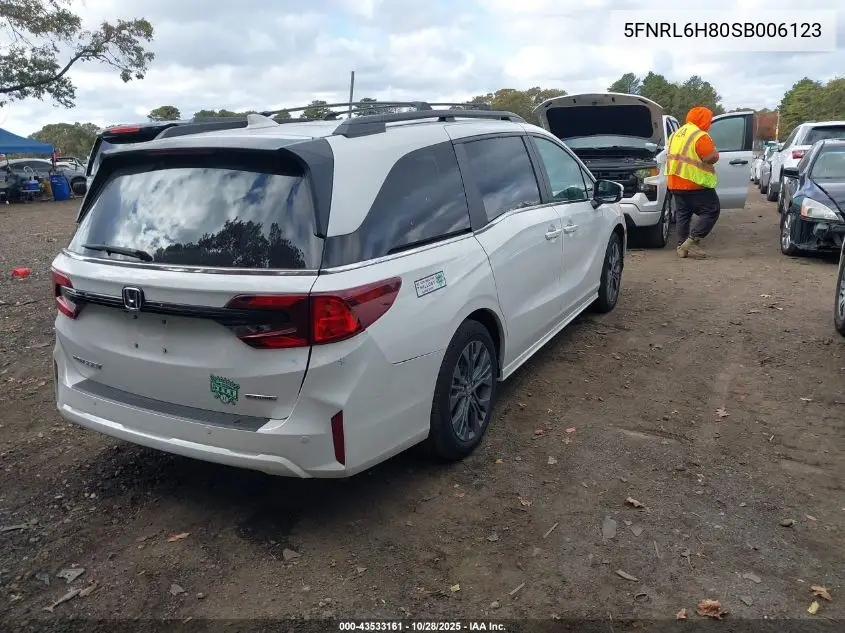5FNRL6H80SB006123 2025 Honda Odyssey Touring