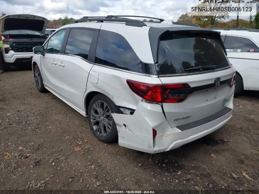 5FNRL6H80SB006123 2025 Honda Odyssey Touring